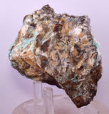 9.5cms DRUZY CHRYSOCOLLA QUARTZ CRYSTAL LILY MINE PERU 2000 YEAR DB290