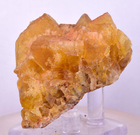 5.2cms GEM YELLOW FLUORITE SHINY CRYSTAL AHOULI MOROCCO MINERAL SPECIMEN KB72