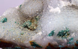 10cms DRUZY CHRYSOCOLLA QUARTZ CRYSTAL LILY MINE PERU 2000 YEAR DB291