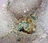 10cms DRUZY CHRYSOCOLLA QUARTZ CRYSTAL LILY MINE PERU 2000 YEAR DB291