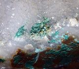 10cms DRUZY CHRYSOCOLLA QUARTZ CRYSTAL LILY MINE PERU 2000 YEAR DB291