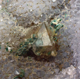 10cms DRUZY CHRYSOCOLLA QUARTZ CRYSTAL LILY MINE PERU 2000 YEAR DB291