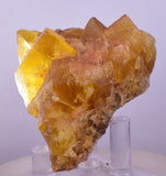 5.2cms GEM YELLOW FLUORITE SHINY CRYSTAL AHOULI MOROCCO MINERAL SPECIMEN KB72