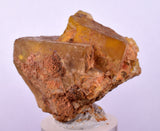 3.7cms GEM YELLOW FLUORITE SHINY CRYSTAL AHOULI MOROCCO MINERAL SPECIMEN KB73