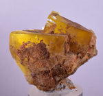 3.7cms GEM YELLOW FLUORITE SHINY CRYSTAL AHOULI MOROCCO MINERAL SPECIMEN KB73