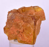 4.9cms GEM YELLOW FLUORITE SHINY CRYSTAL AHOULI MOROCCO MINERAL SPECIMEN KB74