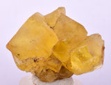 3.7cms GEM YELLOW FLUORITE SHINY CRYSTAL AHOULI MOROCCO MINERAL SPECIMEN KB75