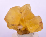 3.7cms GEM YELLOW FLUORITE SHINY CRYSTAL AHOULI MOROCCO MINERAL SPECIMEN KB75