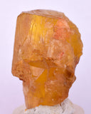 3.3cms GEM YELLOW FLUORITE SHINY CRYSTAL AHOULI MOROCCO MINERAL SPECIMEN KB76