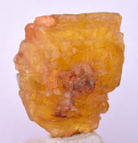 3.3cms GEM YELLOW FLUORITE SHINY CRYSTAL AHOULI MOROCCO MINERAL SPECIMEN KB76
