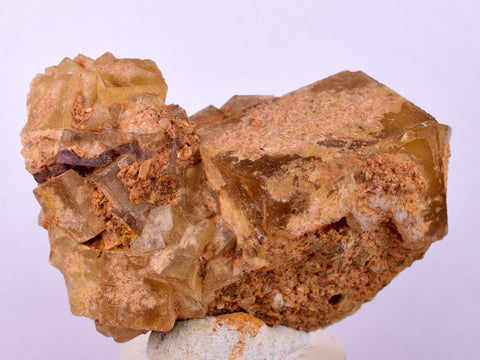4.8cms GEM YELLOW FLUORITE SHINY CRYSTAL AHOULI MOROCCO MINERAL SPECIMEN KB77