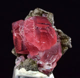 2.1cm RHODOCHROSITE CRYSTALS PERU OLD STOCK UCHUCCHACUA MINERAL SPECIMEN RB731