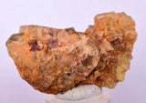 4.8cms GEM YELLOW FLUORITE SHINY CRYSTAL AHOULI MOROCCO MINERAL SPECIMEN KB77