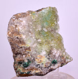 9.9cms DRUZY CHRYSOCOLLA QUARTZ CRYSTAL LILY MINE PERU 2000 YEAR DB293