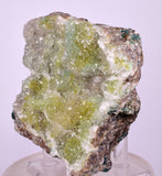 9.9cms DRUZY CHRYSOCOLLA QUARTZ CRYSTAL LILY MINE PERU 2000 YEAR DB293