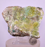 9.9cms DRUZY CHRYSOCOLLA QUARTZ CRYSTAL LILY MINE PERU 2000 YEAR DB293