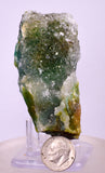 7cms DRUZY CHRYSOCOLLA QUARTZ CRYSTAL LILY MINE PERU 2000 YEAR DB294