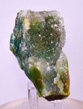 7cms DRUZY CHRYSOCOLLA QUARTZ CRYSTAL LILY MINE PERU 2000 YEAR DB294