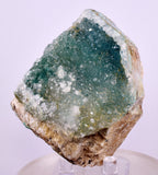 7.6cms DRUZY CHRYSOCOLLA QUARTZ CRYSTAL LILY MINE PERU 2000 YEAR DB295