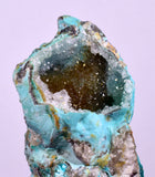 6cms DRUZY CHRYSOCOLLA QUARTZ CRYSTAL LILY MINE PERU 2000 YEAR DB296