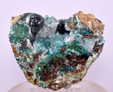 6.5cms DRUZY CHRYSOCOLLA QUARTZ CRYSTAL LILY MINE PERU 2000 YEAR DB297
