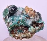 6.5cms DRUZY CHRYSOCOLLA QUARTZ CRYSTAL LILY MINE PERU 2000 YEAR DB297