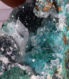 6.5cms DRUZY CHRYSOCOLLA QUARTZ CRYSTAL LILY MINE PERU 2000 YEAR DB297