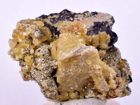 4cms GEMMY BARITE GOLDEN CRYSTALS PERU SHINY TRANSLUCENT MINERAL EB89