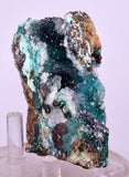 6.5cms DRUZY CHRYSOCOLLA QUARTZ CRYSTAL LILY MINE PERU 2000 YEAR DB297