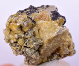 4cms GEMMY BARITE GOLDEN CRYSTALS PERU SHINY TRANSLUCENT MINERAL EB89