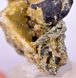 4cms GEMMY BARITE GOLDEN CRYSTALS PERU SHINY TRANSLUCENT MINERAL EB89