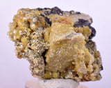 4cms GEMMY BARITE GOLDEN CRYSTALS PERU SHINY TRANSLUCENT MINERAL EB89