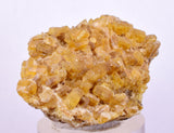 3.8cms GEMMY BARITE GOLDEN CRYSTALS PERU SHINY TRANSLUCENT MINERAL EB90