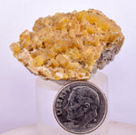 3.8cms GEMMY BARITE GOLDEN CRYSTALS PERU SHINY TRANSLUCENT MINERAL EB90