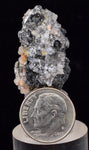 2.8cms CERUSSITE BARITE GALENA CRYSTALS MOROCCO MINERAL SPECIMEN KB78