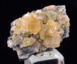 2.5cms CERUSSITE BARITE GALENA CRYSTALS MOROCCO MINERAL SPECIMEN KB80