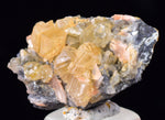 2.5cms CERUSSITE BARITE GALENA CRYSTALS MOROCCO MINERAL SPECIMEN KB80