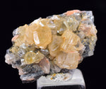 2.5cms CERUSSITE BARITE GALENA CRYSTALS MOROCCO MINERAL SPECIMEN KB80