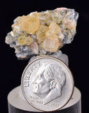 2.5cms CERUSSITE BARITE GALENA CRYSTALS MOROCCO MINERAL SPECIMEN KB80