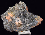 3.9cms CERUSSITE BARITE GALENA CRYSTALS MOROCCO MINERAL SPECIMEN KB81