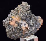 3.9cms CERUSSITE BARITE GALENA CRYSTALS MOROCCO MINERAL SPECIMEN KB81
