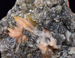 3.9cms CERUSSITE BARITE GALENA CRYSTALS MOROCCO MINERAL SPECIMEN KB81
