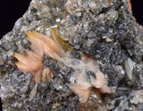 3.9cms CERUSSITE BARITE GALENA CRYSTALS MOROCCO MINERAL SPECIMEN KB81
