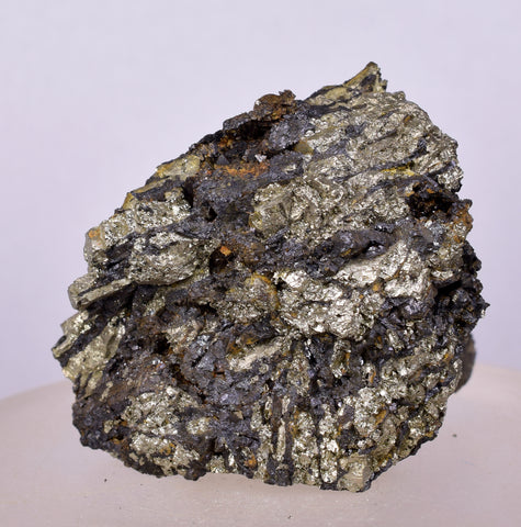 88Grams INCA GOLDEN HEALER PYRITE MAGNETITE ROUGH MAGNETIC PERU MB162