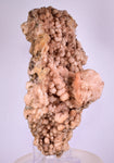 12.4cms NATURAL SCULPTURE ROSE QUARTZ DRUZY BRIGHT CRYSTALS BOTRYOIDAL PERU NEW FIND QB120