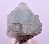 3.4cms BLUE FLUORITE STEPPED CRYSTALS FLOATER BI TERMINAL PERU KB182