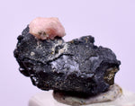 1.2cms PYRARGIRITE SILVER WIRE PERU RHODOCHROSITE UCHUCCHACUA MINE HB286