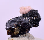1.2cms PYRARGIRITE SILVER WIRE PERU RHODOCHROSITE UCHUCCHACUA MINE HB286