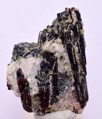 4.4cms RED HUBNERITE QUARTZ CRYSTALS MINERAL SPECIMEN COLLECTOR PERU MB165
