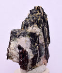 4.4cms RED HUBNERITE QUARTZ CRYSTALS MINERAL SPECIMEN COLLECTOR PERU MB165
